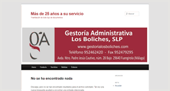 Desktop Screenshot of gestorialosboliches.com