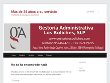 Tablet Screenshot of gestorialosboliches.com